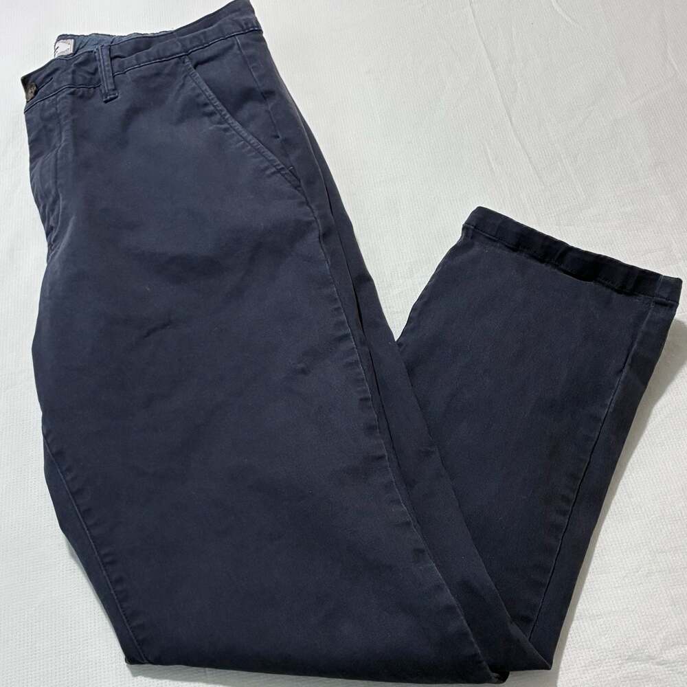 Flag & Anthem Navy Blue Chino Pants Size 36/32